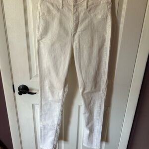 H&M Women's White High Waisted Skinny Jeans